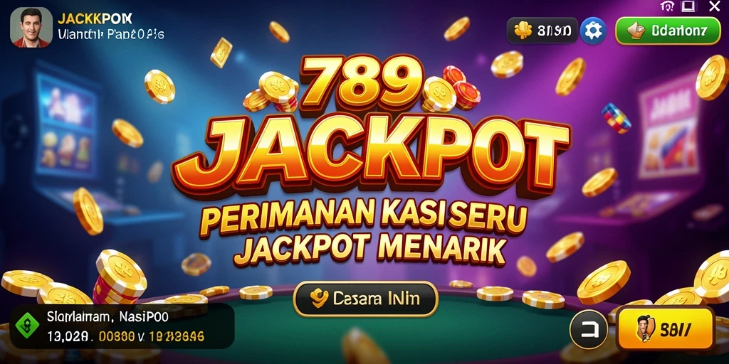 Tampilan interaktif dan menarik dari gameplay Kasino 789JACKPOT.