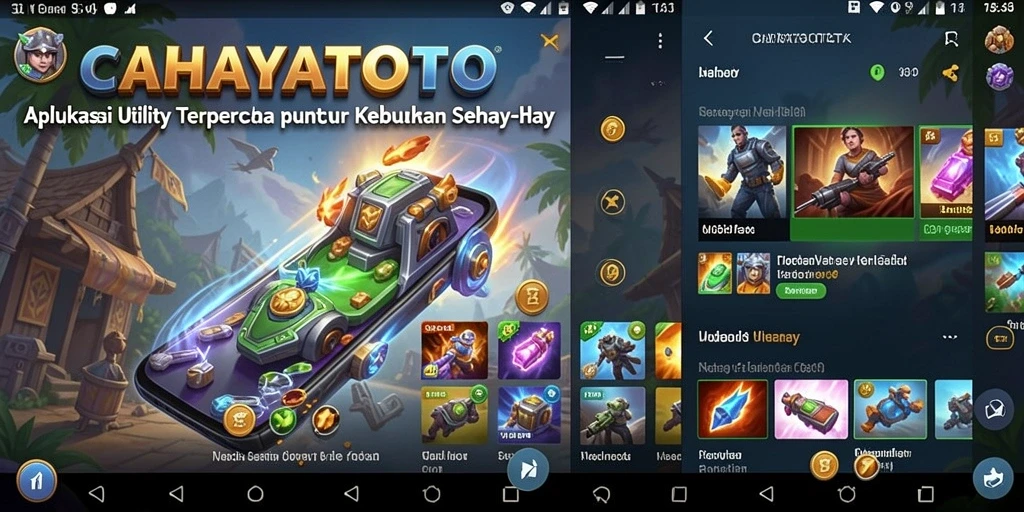 Tampilan screenshot utama CAHAYATOTO menampilkan antarmuka yang ramah pengguna.