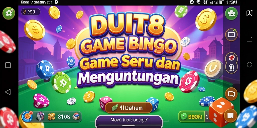 Gameplay seru Bingo yang penuh warna di DUIT8.