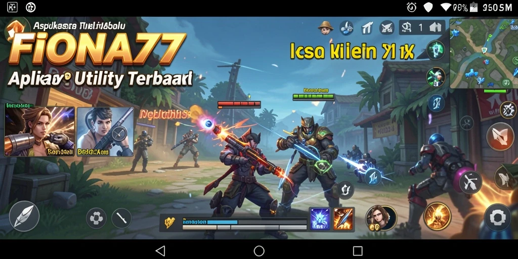 Screenshot aplikasi FIONA77 dengan tampilan antarmuka pengguna.