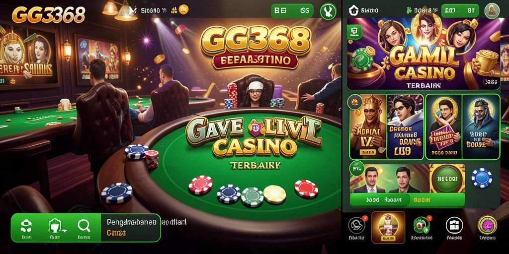 Tampilan gameplay GG368 yang mendebarkan dalam suasana Live Casino.