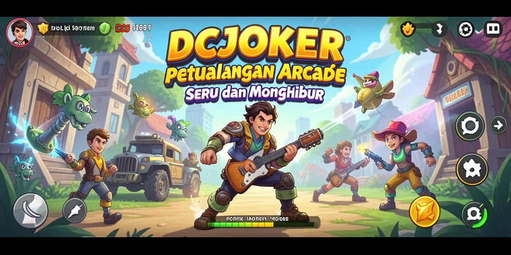 Tampilan gameplay IDCJOKER yang mendebarkan dalam sebuah petualangan arcade.