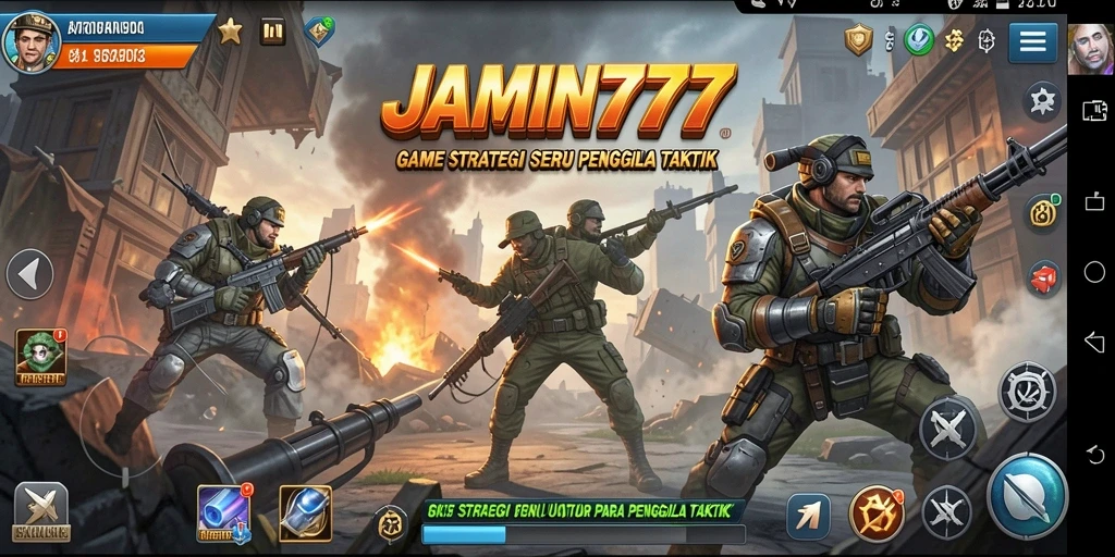 Tangkapan layar gameplay <strong>JAMIN777</strong> yang menunjukkan strategi yang mendebarkan.