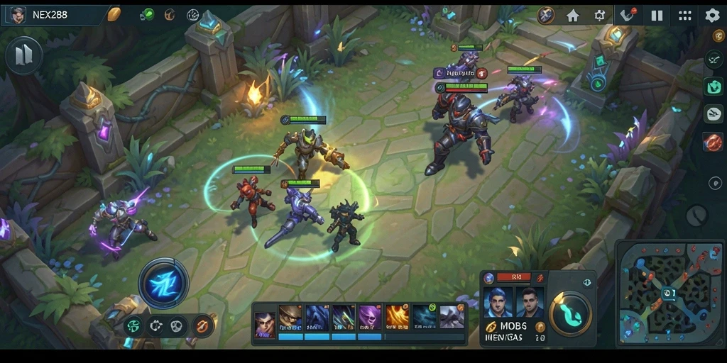 Tampilan seru dari gameplay NEX288 yang mendebarkan.