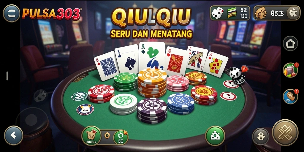 Tampilan gameplay QiuQiu yang menarik dan interaktif.