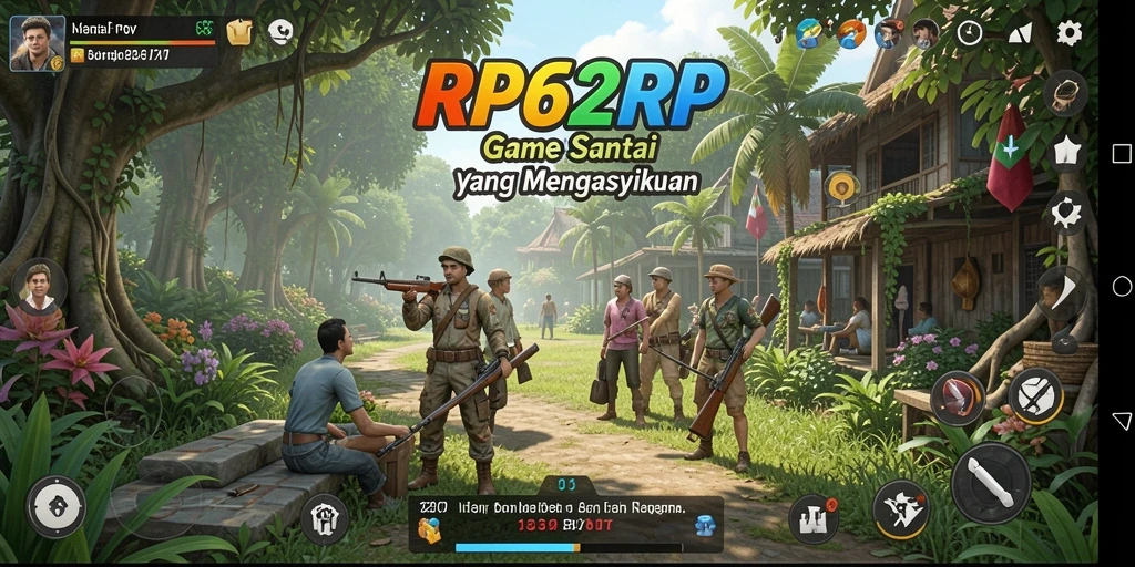 Screenshot menampilkan gameplay RP62RP yang menghibur dan santai.