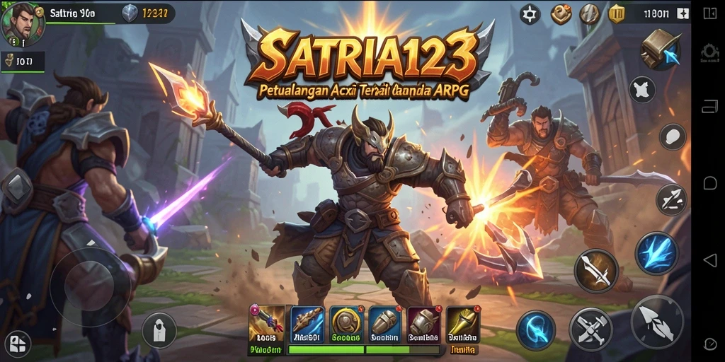 Tampilan aksi seru dalam permainan SATRIA123 yang menantang.