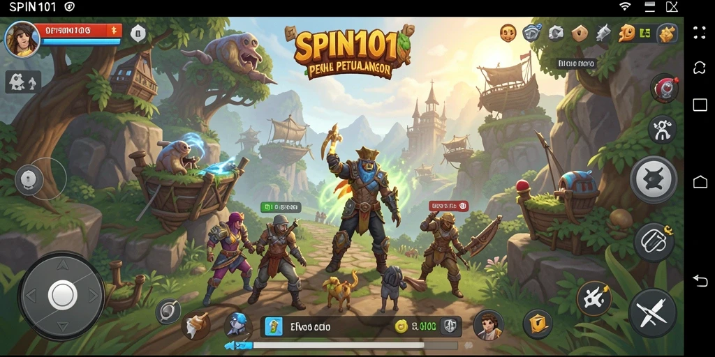 Gameplay Open World yang menarik dan penuh warna di SPIN101.