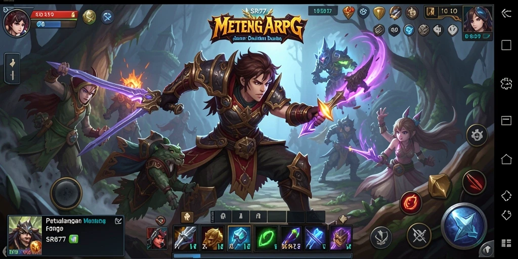 Tampilan gameplay ARPG yang mendebarkan di SR877.