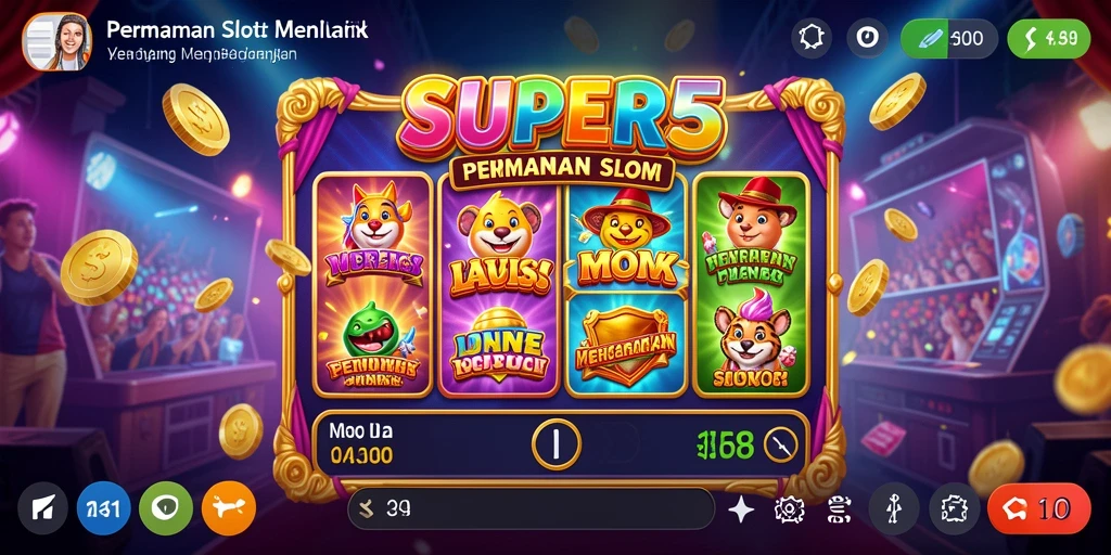 Tampilan gameplay SUPER5 yang seru dan menarik.