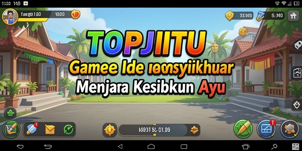 Tangkapan layar dari permainan TOPJITU menampilkan gameplay Idle yang menarik.